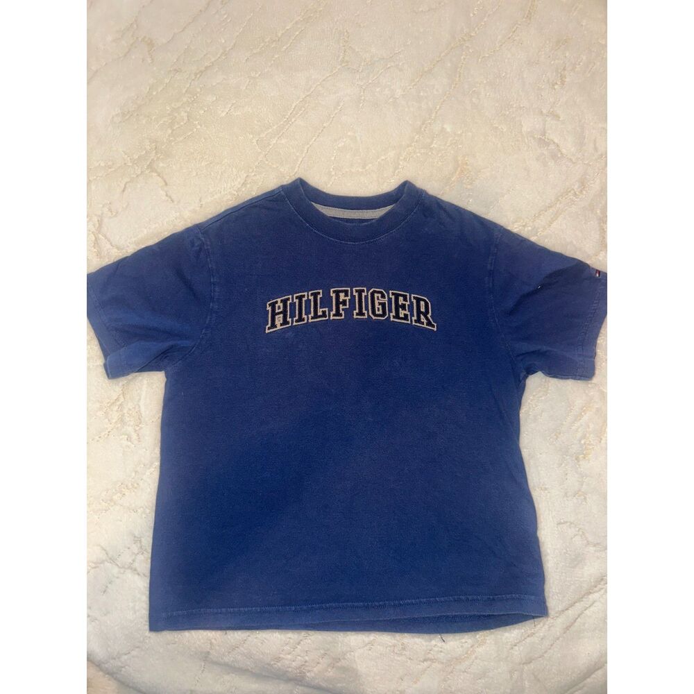 Tommy Hilfiger Kids Blue Cotton T‑Shirt – Size XS (4–5)